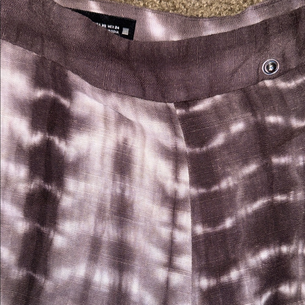 Zara Tie-Dye Wide-Leg Pants - Picture 2 of 9